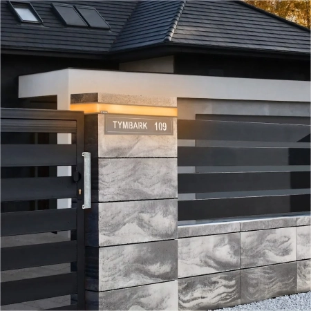 LED BLOCK MEGA RM19 756X195x70 MULTI ADRESOWA, KOLORY: antracyt, czarna, brązowa, INOX